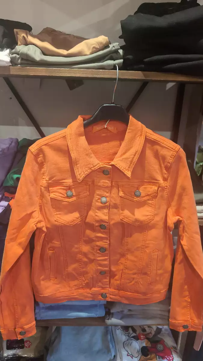 Veste en jeans orange